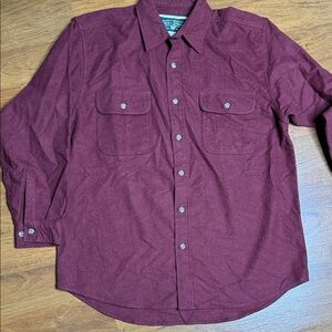 Field & Stream Burgundy Shirt Jacket